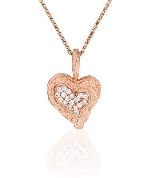 ORPHELIA-Hänge Halsband för kvinnor i 925 Sterling Silver Rosegold-ZH-7082-1