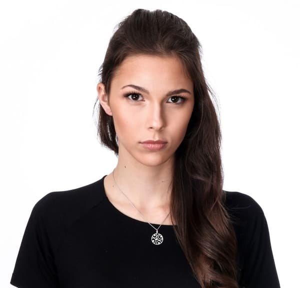 ORPHELIA-Hänge Halsband för kvinnor i 925 Sterling Silver Silver-ZH-7078