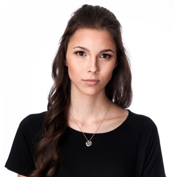 ORPHELIA-Rosegold 925 Sterling Silver Damhänge Halsband-ZH-7084-1