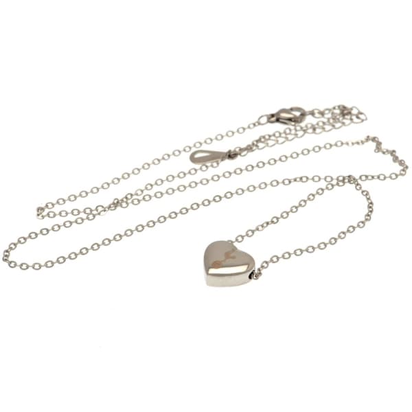 Tottenham Hotspur FC Stainless Steel Heart Necklace & Pendant