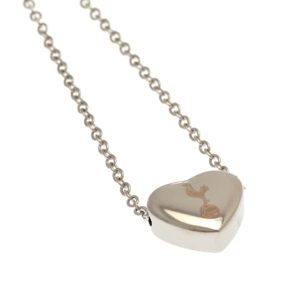 Tottenham Hotspur FC Stainless Steel Heart Necklace & Pendant