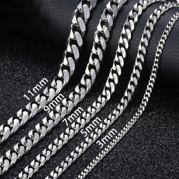 Kedjehalsband - Silver - 45 cm