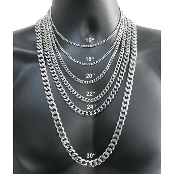 Kedjehalsband - Silver - 45 cm
