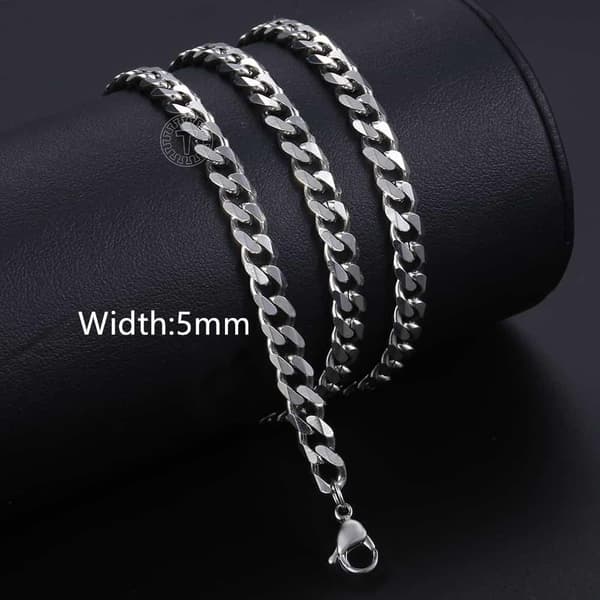 Kedjehalsband - Silver - 45 cm