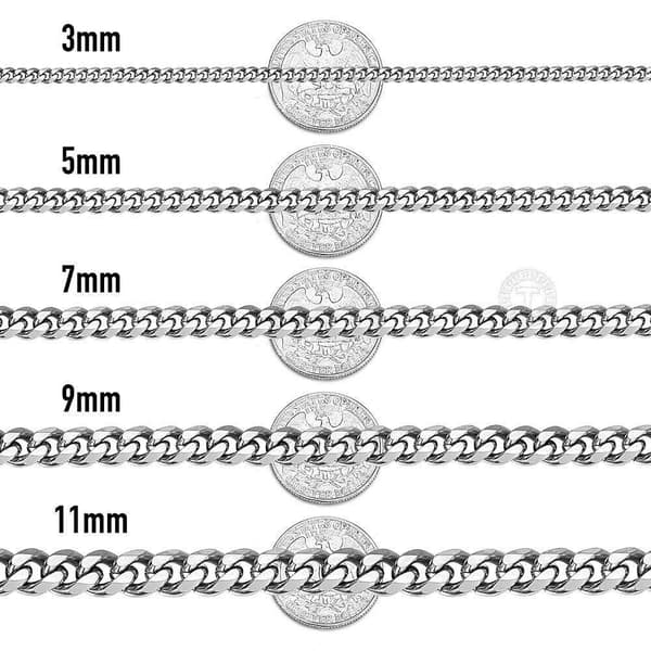 Kedjehalsband - Silver - 45 cm
