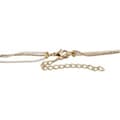 Miniatyrbild 3 av 4: Halsband i Guld & Vitt med 3 Kedjor Dekorerade med Runda Plattor