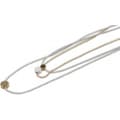 Miniatyrbild 2 av 4: Halsband i Guld & Vitt med 3 Kedjor Dekorerade med Runda Plattor