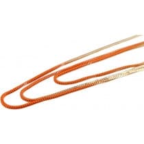 Tvåfärgat Långt Halsband Kedjehalsband -3 Kedjor i Guld & Orange