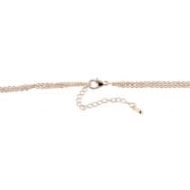 Guld Halsband med 3 Kedjor & 3 Olika Hängen med Evil Eye