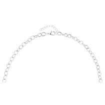 Boho Statement Coin Multilayer Silver Halsband med Turkos Pärlor