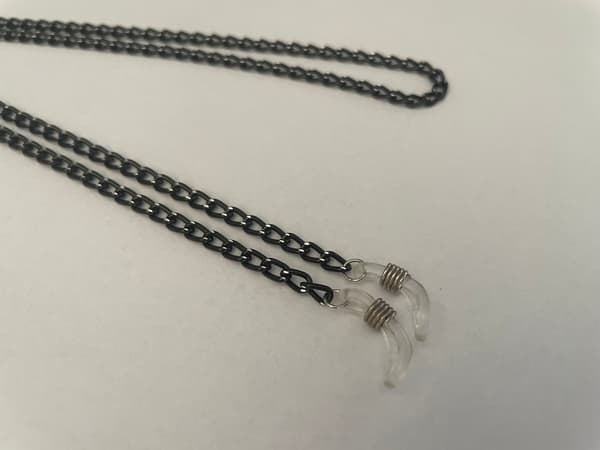 2 st Senilsnöre Glasögonsnöre Glasögonkedja Glasögonsnodd -Svart