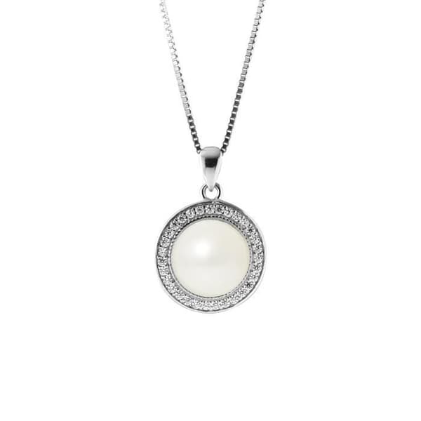 Halsband - PERLINEA - Sol - AAA+ Kulturpärla - 925 Silver - 42 cm - Naturvit