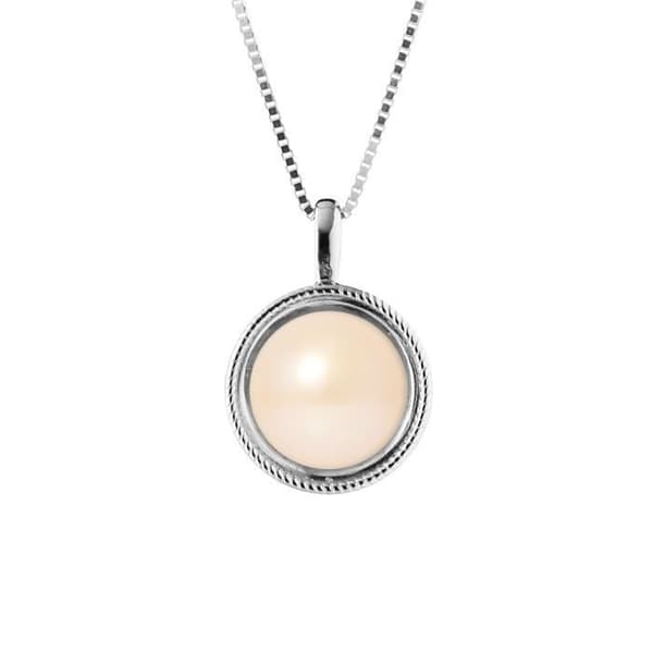Halsband - PERLINEA - Enkelt - AAA+ Freshwater Cultured Pearl - 925 Silver - 42 cm