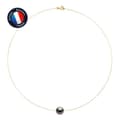 Miniatyrbild 1 av 4: Halsband - Perlinea - Tahitisk odlad pärla A+ - 10-11 mm - 9 Cts Gult Guld - 42 cm