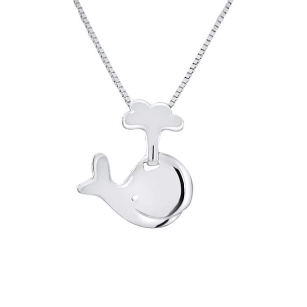 "Pendentif Barn - LÉA &amp; ARTHUR - Val - Vit Silver 375 - Anallergisk Smycke - Prestige Förpackning"