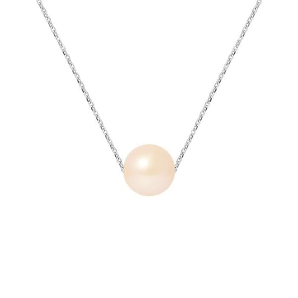 Halsband - PERLINEA - Sötvattensodlad pärla - 8-9 mm - 925 Silver - Dam