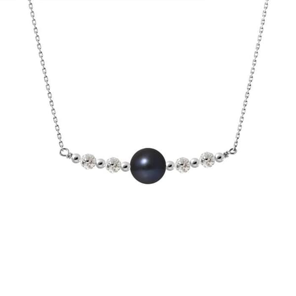 Halsband - Perlinea - AAA+ Freshwater Cultured Pearl - 9-10 mm - 925 Silver - Dam