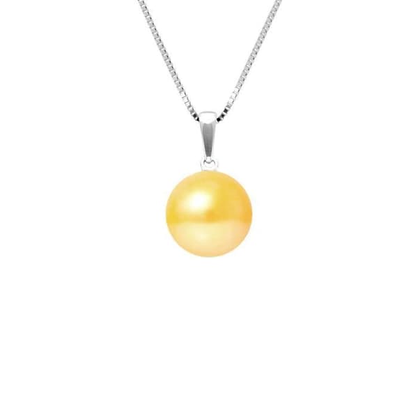Halsband - Perlinea - AAA+ Freshwater Cultured Pearl - 9-10 mm - 925 Silver - Dam