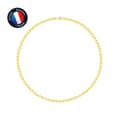 Miniatyrbild 1 av 4: Halsband - PERLINEA - AAA+ Sötvattenskulturpärla - Gult guld - 42 cm - 4-5 mm