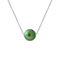 Miniatyrbild 1 av 4: Halsband - Perlinea - AAA+ Freshwater Cultured Pearl - Intense Green - 925 Silver - 42 cm