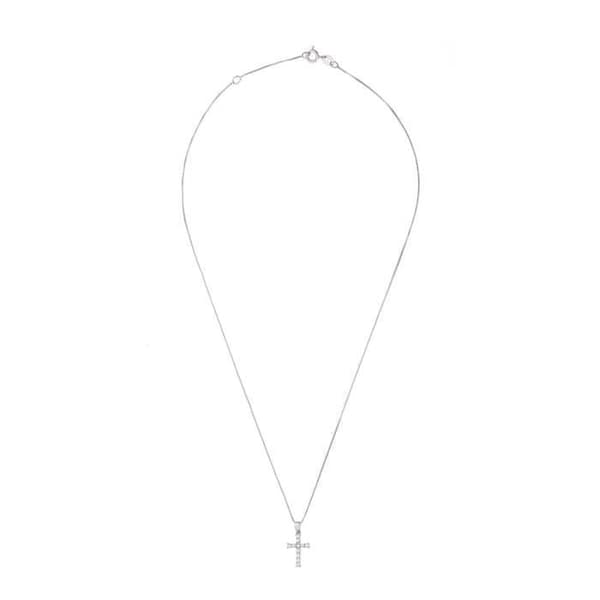 Korshalsband - LOVA LOLA VAN DER KEEN - 925 Sterling Silver - Cubic Zirconia - Längd 42 cm