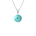 Miniatyrbild 1 av 4: Halsband - Perlinea - AAA+ Freshwater Cultured Pearl - 9-10 mm - Turkosblå - 925 Silver