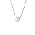 Miniatyrbild 1 av 4: Collier - Ylliana - Massivt Rhodium Silver 925 - Vitt - Stål - Kvinna