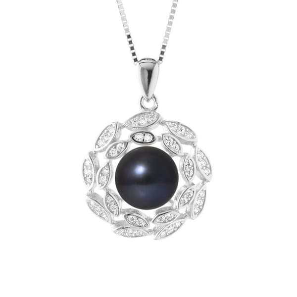Halsband - PERLINEA - Corolle - Sötvattenskulturpärla 8-9 mm - 925 Silver - Dam
