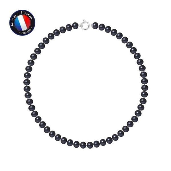 Halsband - Perlinea - AAA+ Freshwater Cultured Pearl - 8-9 mm - 925 Silver - Dam