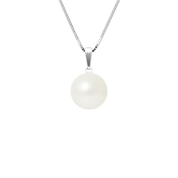 Halsband - Perlinea - AAA+ Sötvattensodlad pärla - 925 Silver - 9-10 mm - Naturvit