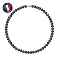 Miniatyrbild 1 av 4: Halsband - Perlinea - AAA+ Freshwater Cultured Pearl - 8-9 mm - 925 Silver Ball Spänne - Dam