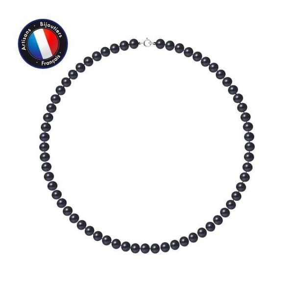 Halsband - Perlinea - AAA+ Freshwater Cultured Pearl - 6-7 mm - 925 Silver - Dam
