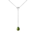 Miniatyrbild 1 av 4: Knythalsband - PERLINEA - AAA+ Freshwater Cultured Pearl - Intense Green - 925 Silver - 42 cm