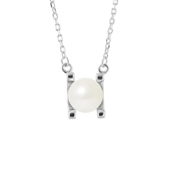 Halsband - PERLINEA - 2C - AAA+ Kulturpärla - 7-8 mm - 925 Silver - Dam