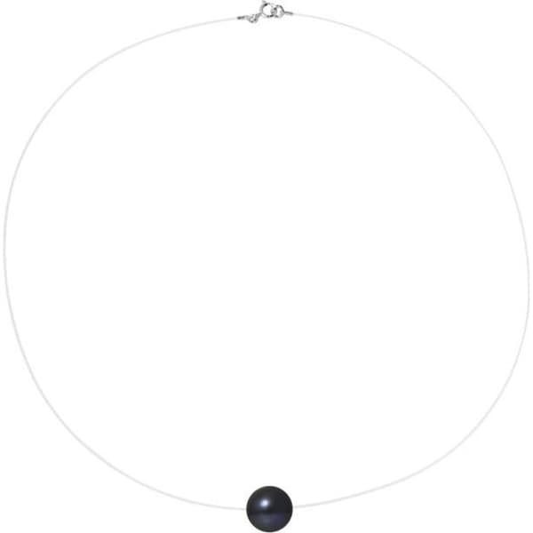 Halsband - Perlinea - AAA+ Freshwater Cultured Pearl - 9-10 mm - 925 Silver - Justerbar längd