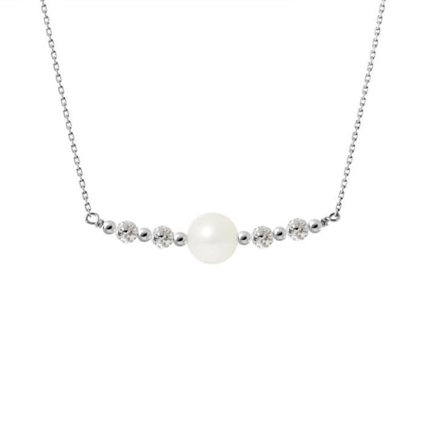 Halsband - Perlinea - AAA+ Freshwater Cultured Pearl - 925 Silver - 42 cm - Dam