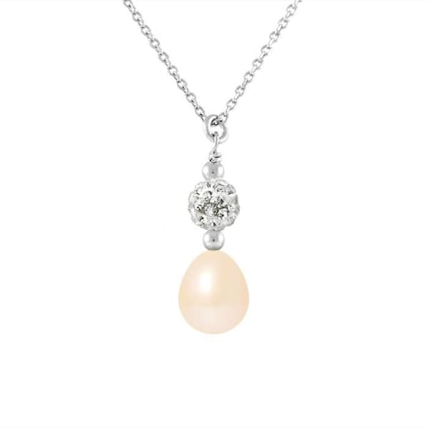 Halsband - Perlinea - AAA+ Freshwater Cultured Pearl - 8-9 mm - 925 Silver - Dam