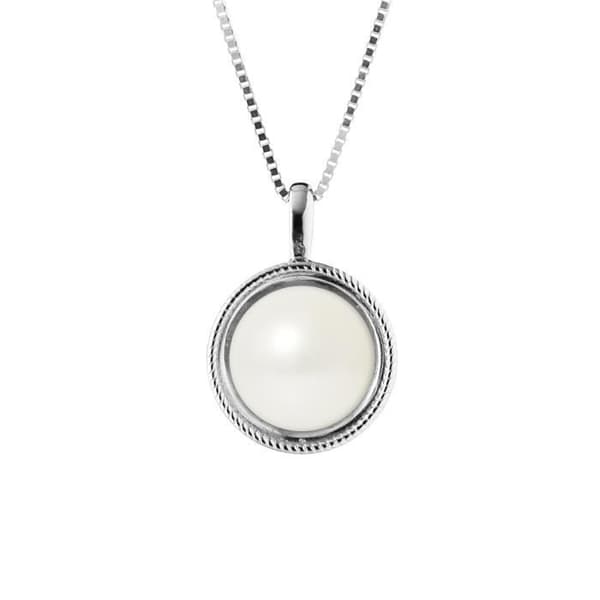 Halsband - PERLINEA - Enkelt - AAA+ Freshwater Cultured Pearl - 925 Silver - 42 cm