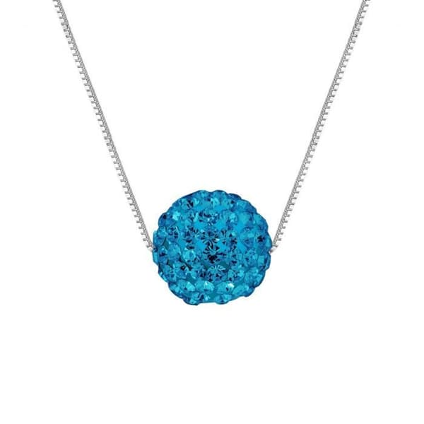 Halsband - LOVA LOLA VAN DER KEEN - Äkta kristall - 925 Sterling Silver - 42 cm - Damsmycken
