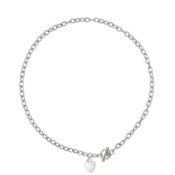 Halsband - LOVA - LOLA VAN DER KEEN - 925 Sterling Silver - Hjärtmönster - Längd 43 cm
