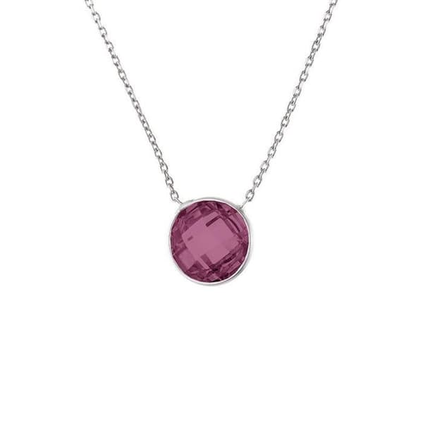 Halsband - LOVA LOLA VAN DER KEEN - Amethyst - Äkta Silver 925 - Längd 42 cm - Smycke Kvinna