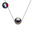 Miniatyrbild 1 av 4: Halsband - Perlinea - Tahitisk odlad pärla A+ - 9-10 mm - Vitguld - 42 cm