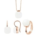 Miniatyrbild 1 av 3: Set - LOVA LOLA VAN DER KEEN - LINEA MODA - Vit kristall - 925 Sterling Silver - Rose Gold
