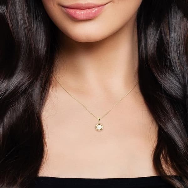 Compagnie Générale des Perles - Äkta runt odlad pärlhänge 7-8 mm - 18 karat gult guld - Damsmycken
