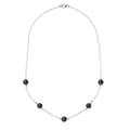 Miniatyrbild 1 av 4: Halsband - Perlinea - AAA+ Freshwater Cultured Pearl - Svart - 925 Silver - 42 cm