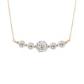 Miniatyrbild 1 av 3: Halsband - LOVA LOLA VAN DER KEEN - PINKY GULD - 925 Sterling Silver - Svarta Kristaller - 42 cm