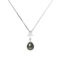 Miniatyrbild 1 av 4: Halsband - Perlinea - Star Tahitian Cultured Pearl A+ - 925 Silver - 8-9 mm - 42 cm
