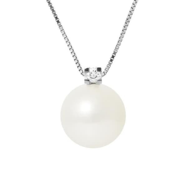 Halsband - LOVA LOLA VAN DER KEEN - Sötvattenspärlor - 925 Sterling Silver - Cubic Zirconia - 42 cm