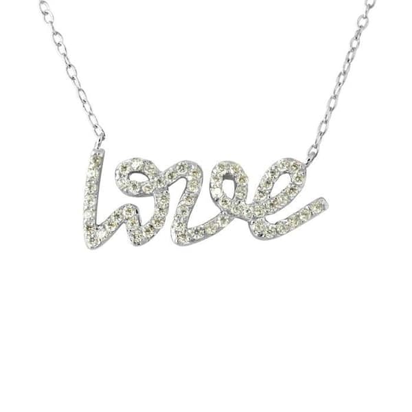 LOVA LOLA VAN DER KEEN - LOVE Halsband - Prestige Smycken - Syntetisk diamant - 925 Sterling Silver - Damsmycken