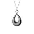Miniatyrbild 1 av 4: Halsband - Paula - Rhodiumpläterad 925 Sterling Silver - Svart - Stål - Dam